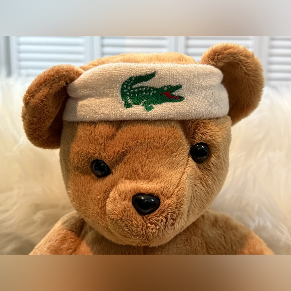 Lacoste Teddy Bear with Headband and Wristbands - Picture 2 of 7